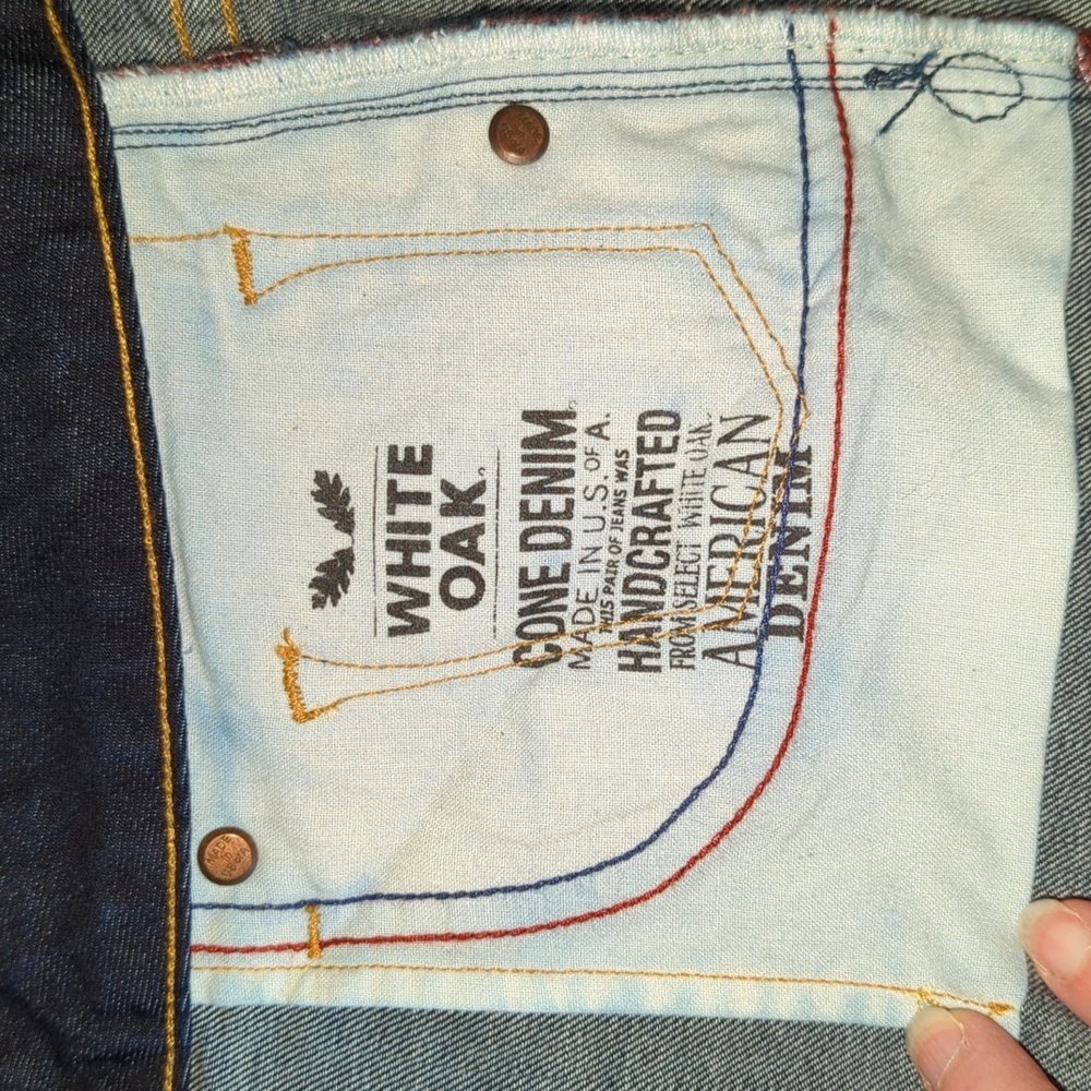 Lucky Collectable Handcrafted USA Jeans 6/28 Lolita Boot White Oak® Cone Denim® - Picture 4 of 16